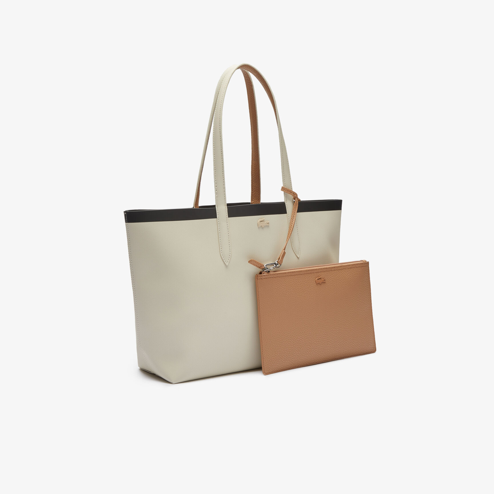 Women's Anna Reversible Contrast Band Coated Canvas Tote Bag