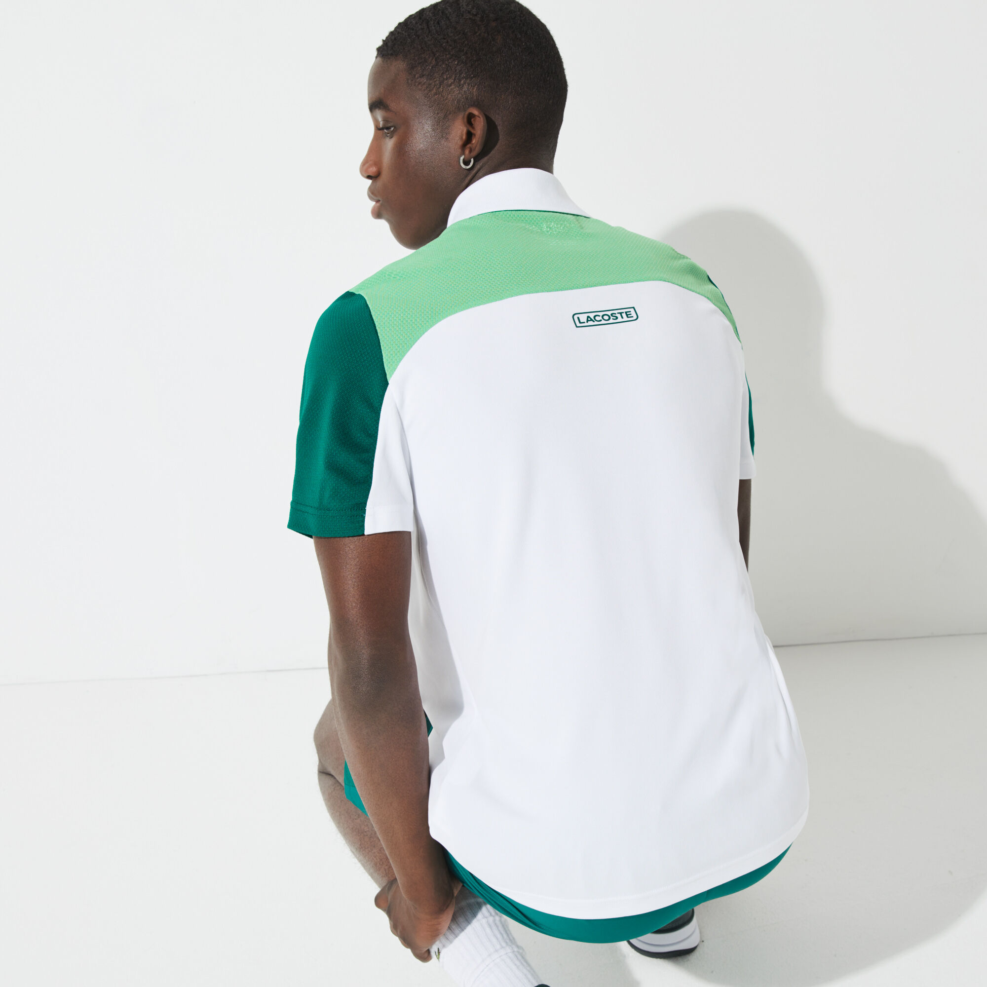 Men’s Lacoste SPORT Breathable Colourblock Tennis Polo Shirt Men’s Lacoste SPORT Breathable Colourblock Tennis Polo Shirt