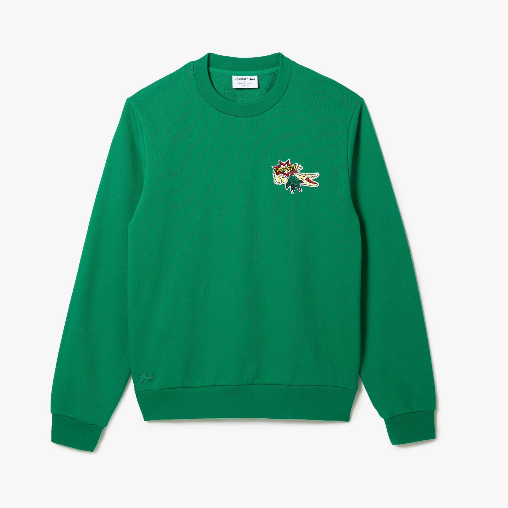 Men's Lacoste Holiday Badge Organic Cotton Sweatshirt Men's Lacoste Holiday Badge Organic Cotton Sweatshirt