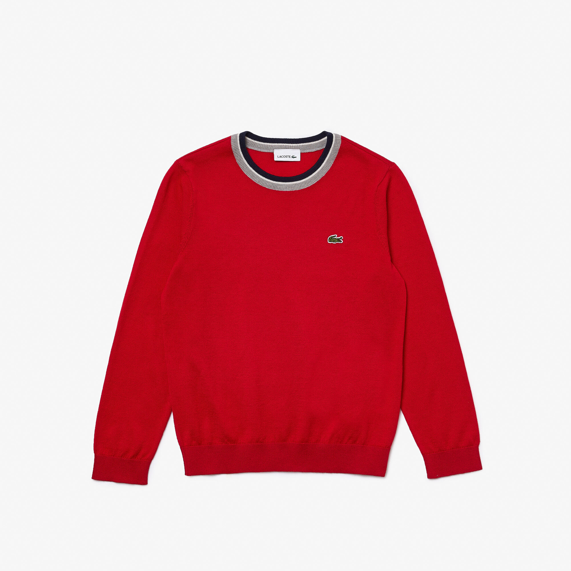 Buy Kids Lacoste Contrast Collar Cotton Jersey Sweater Lacoste EG