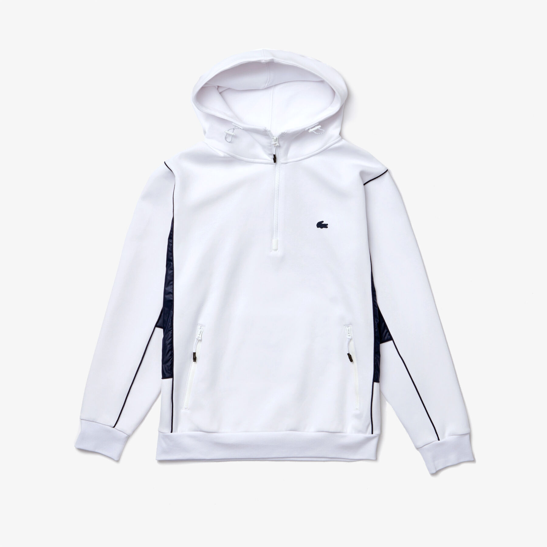 Men’s Hooded Bimaterial Stretch Cotton Sweatshirt lacoste men s hooded bimaterial stretch cotton sweatshirt