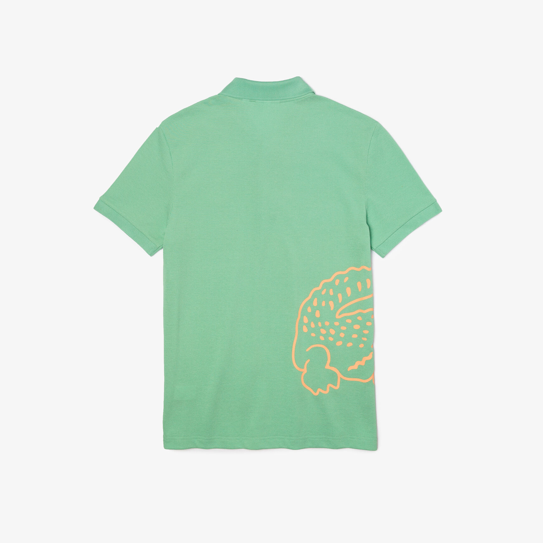 Men&rsquo;s Lacoste Regular Fit Crocodile Print Cotton Piqu&eacute; Polo