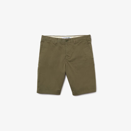 Men's Slim Fit Stretch Cotton Bermuda Shorts