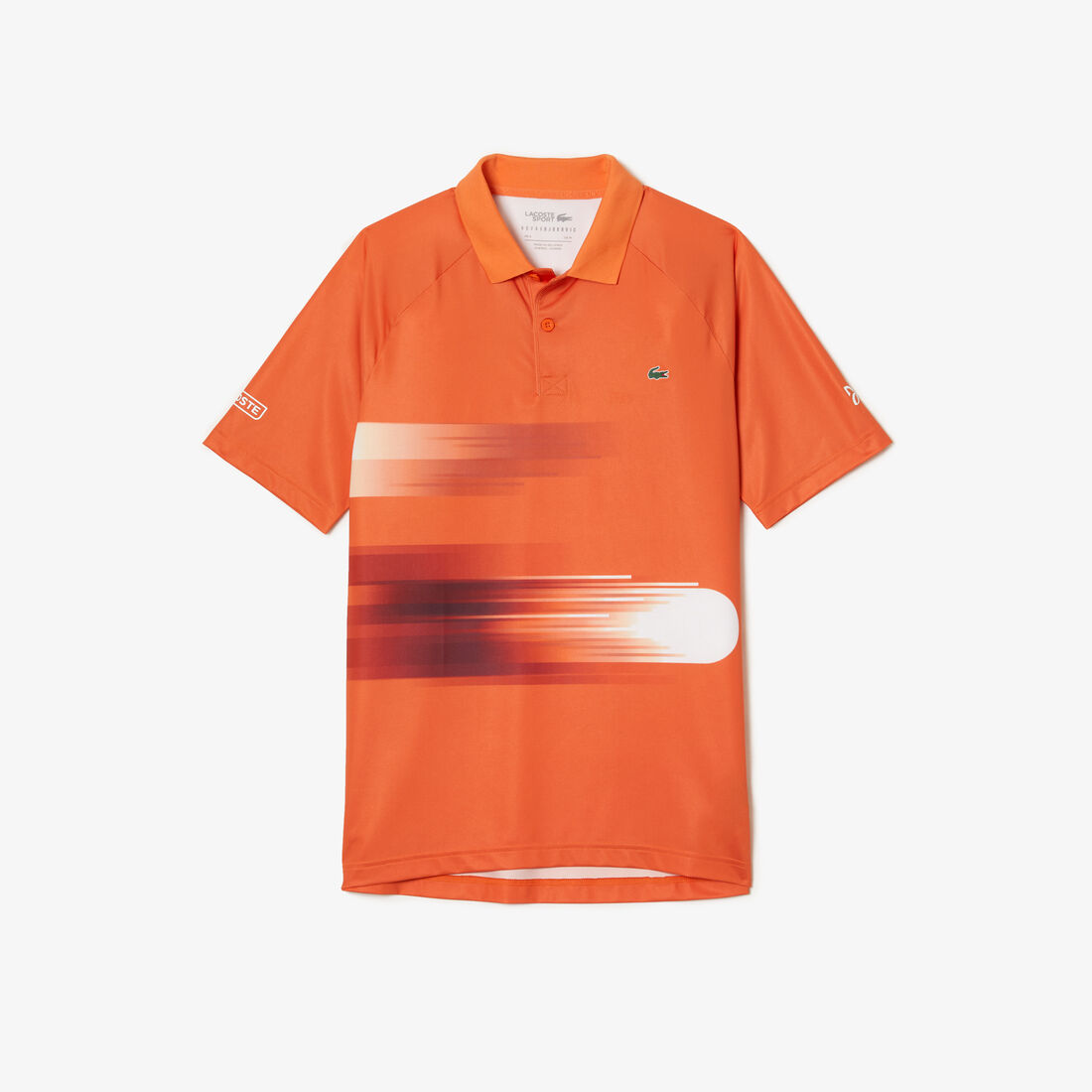 Men's Lacoste SPORT x Novak Djokovic Print Stretch Polo Shirt Men's Lacoste SPORT x Novak Djokovic Print Stretch Polo Shirt