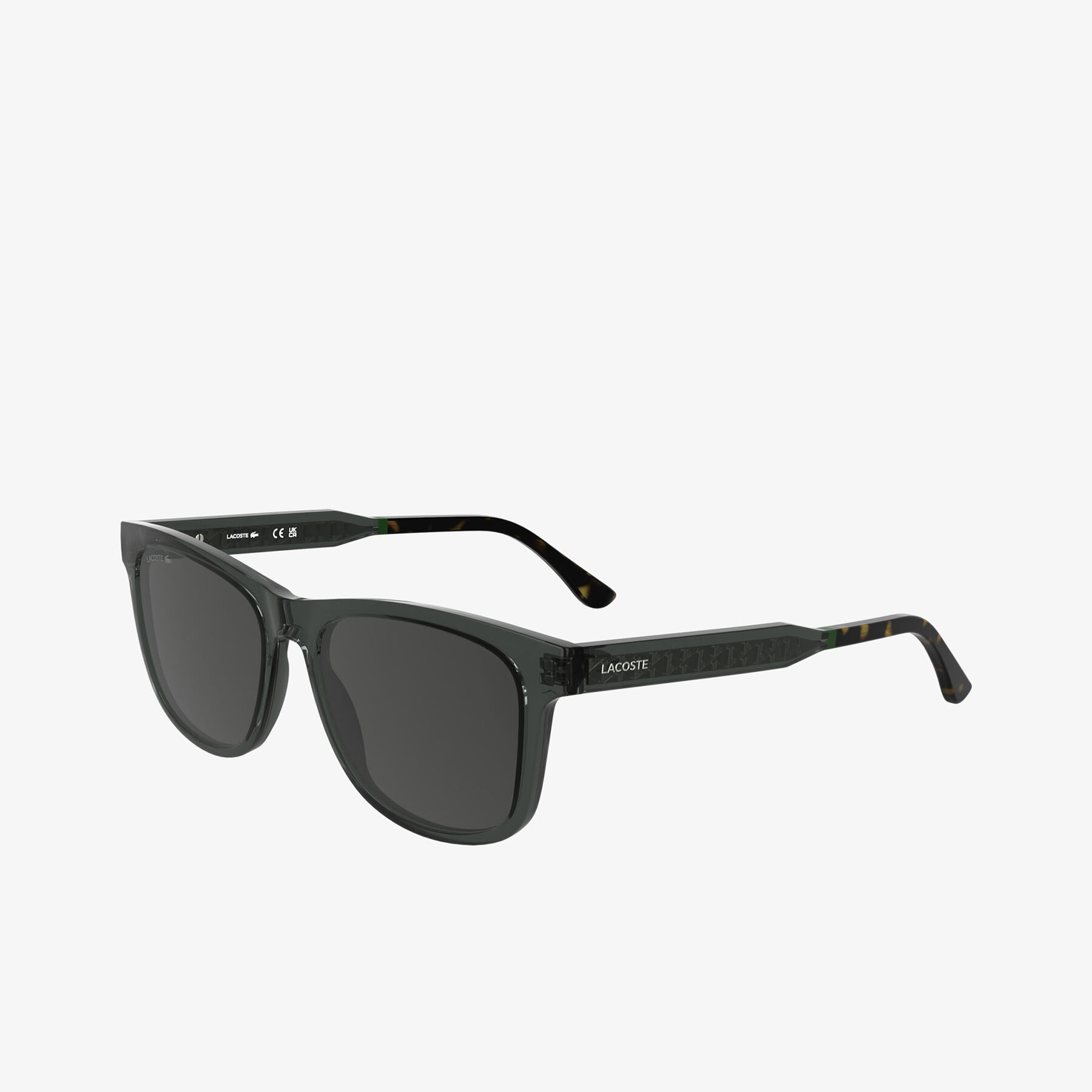 lacoste men s rectangular bio injected glasses