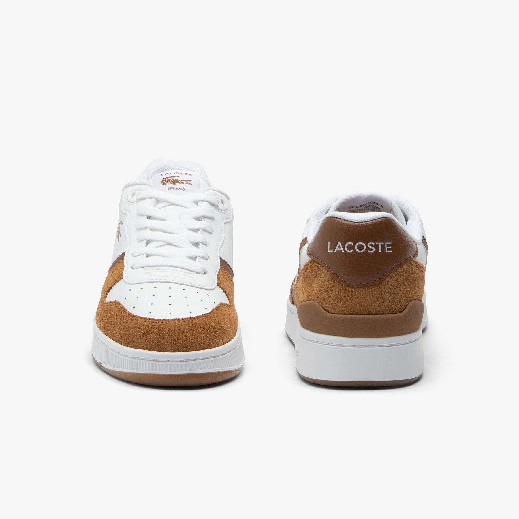 lacoste men s t clip set leather sneakers