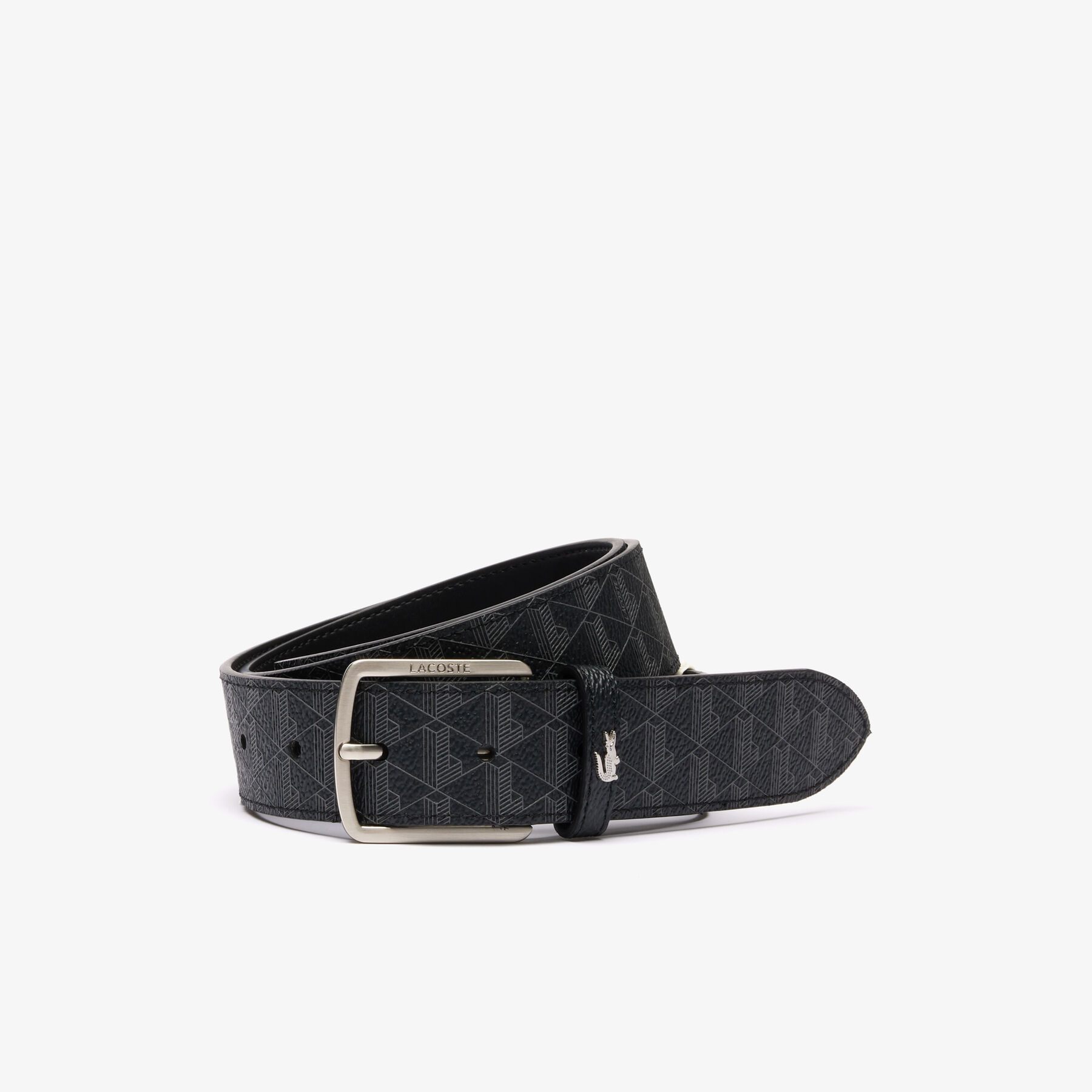 The Blend Monogram Print Belt lacoste the blend monogram print belt