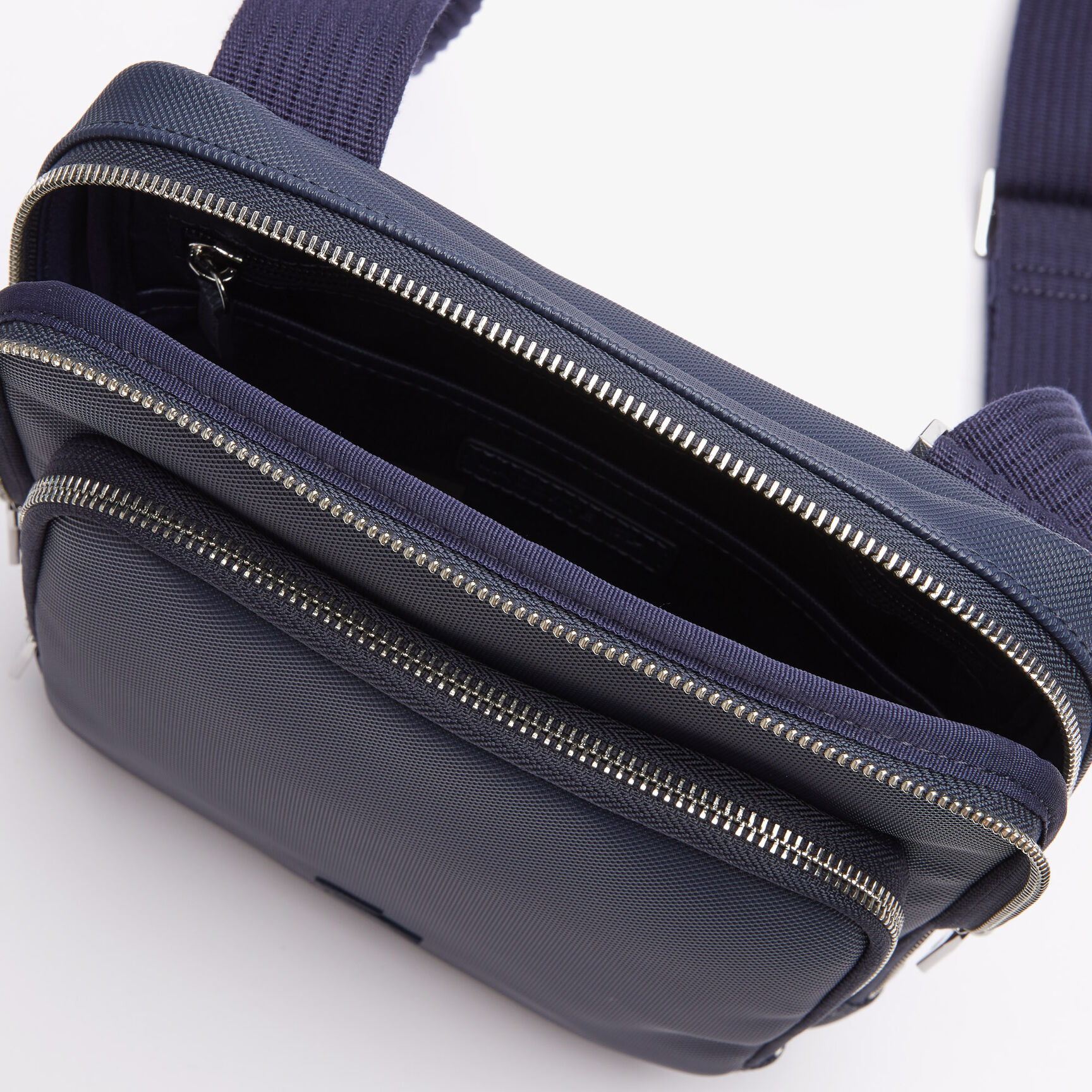 Men's Classic Zippered Pocket Rectangular Crossbody Bag