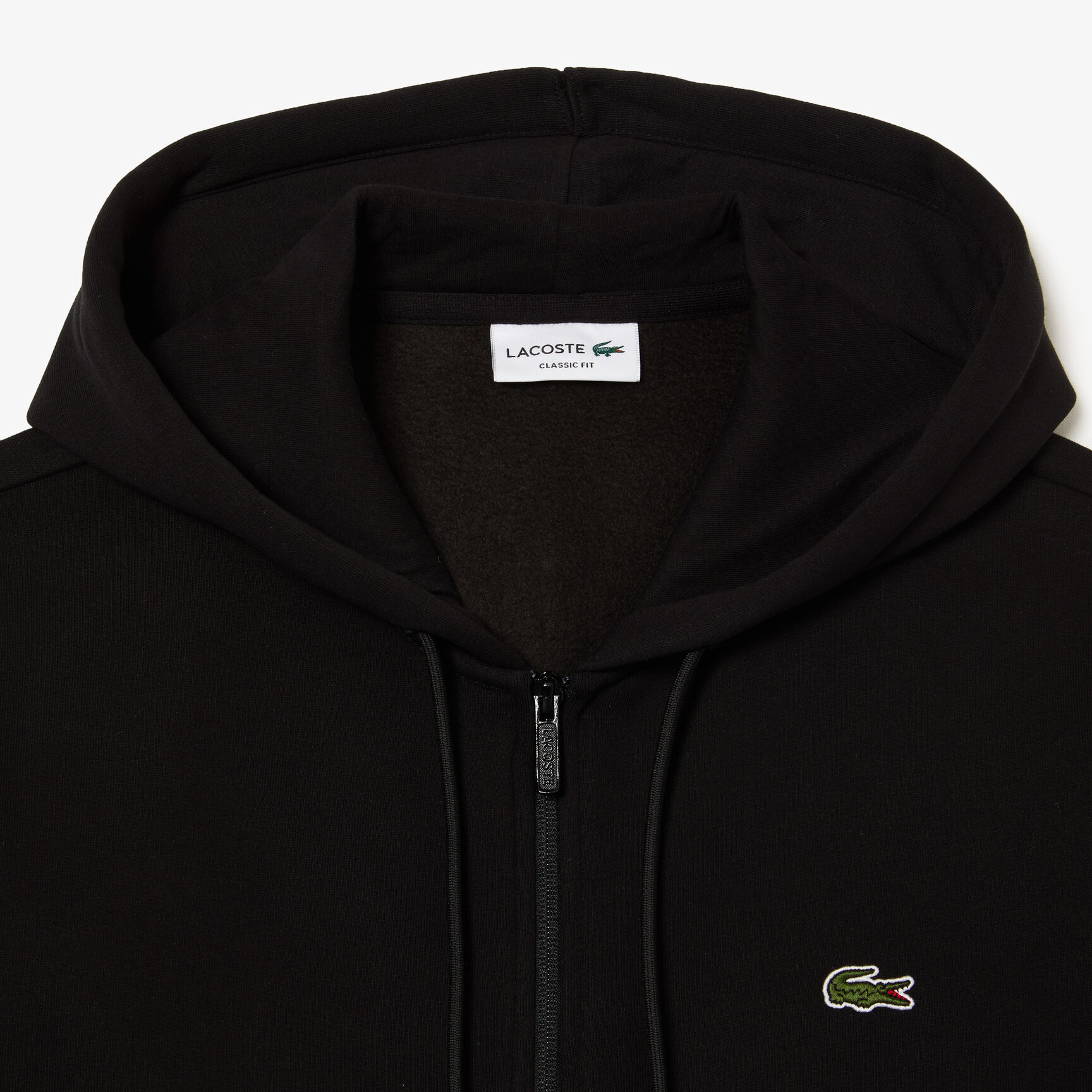 Men's Lacoste Printed Bands Hooded Zip Sweatshirt