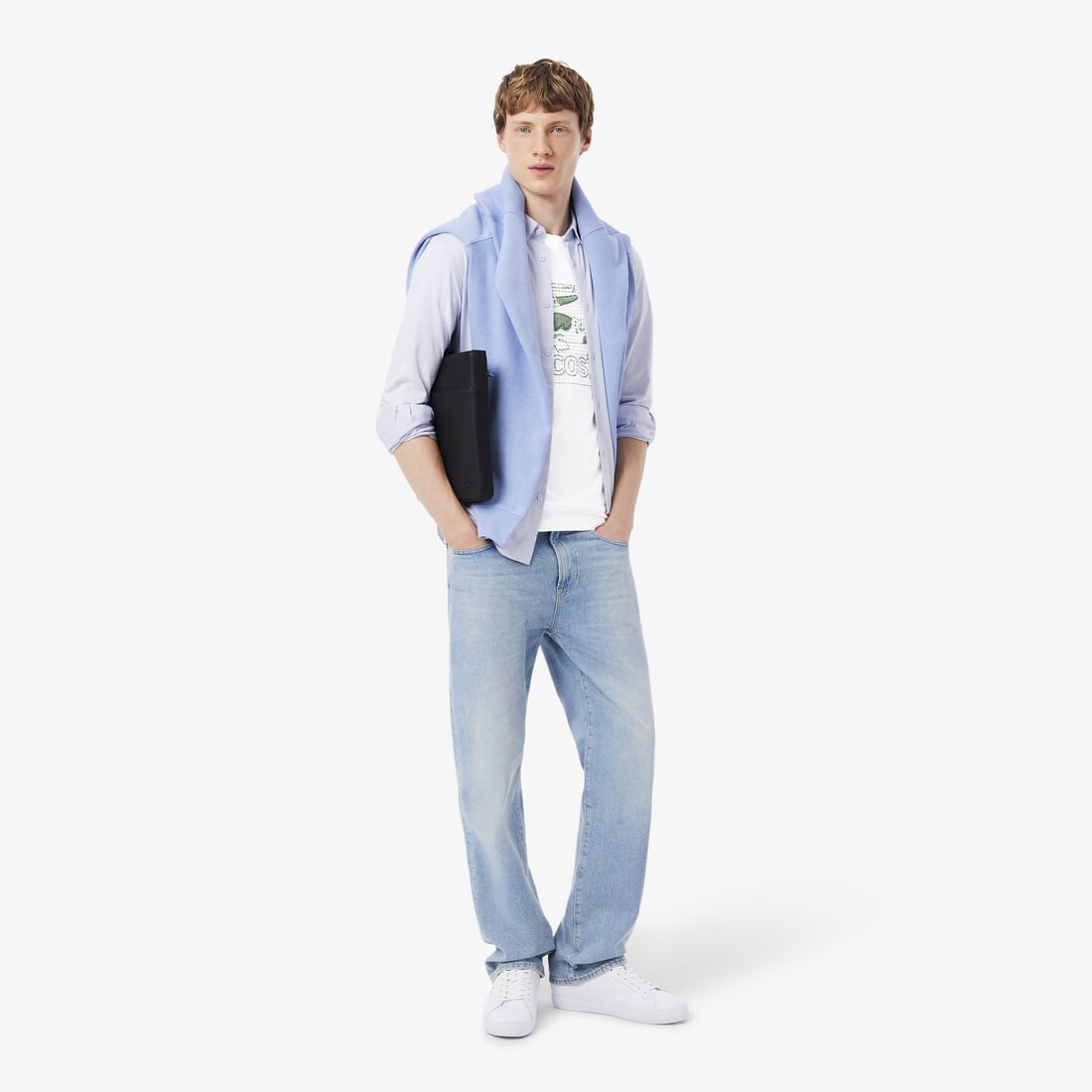 Printed Cotton T-shirt lacoste printed cotton t shirt