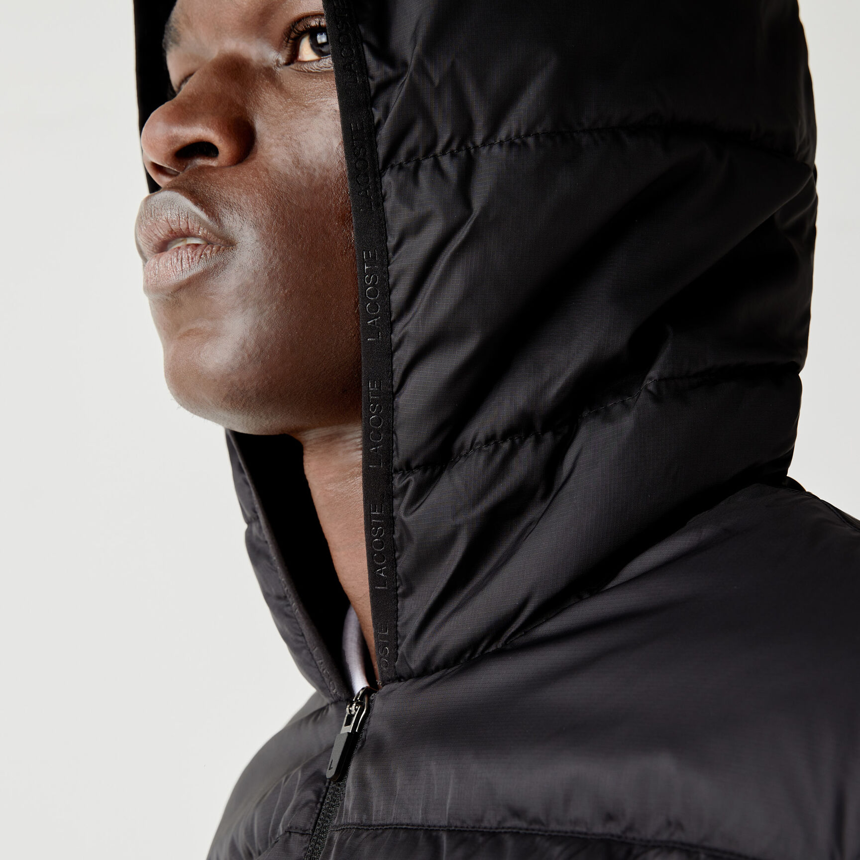 Men's Lacoste SPORT Hooded Water-Resistant Quilted Jacket Men's Lacoste SPORT Hooded Water-Resistant Quilted Jacket