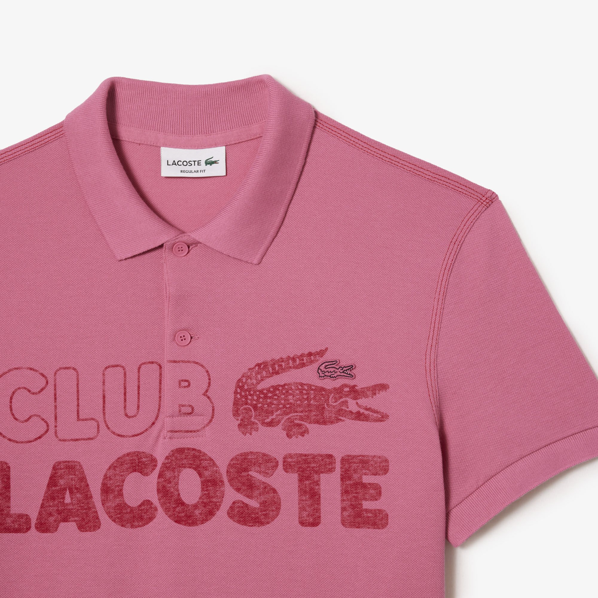 Men s Lacoste Organic Cotton Printed Polo Shirt