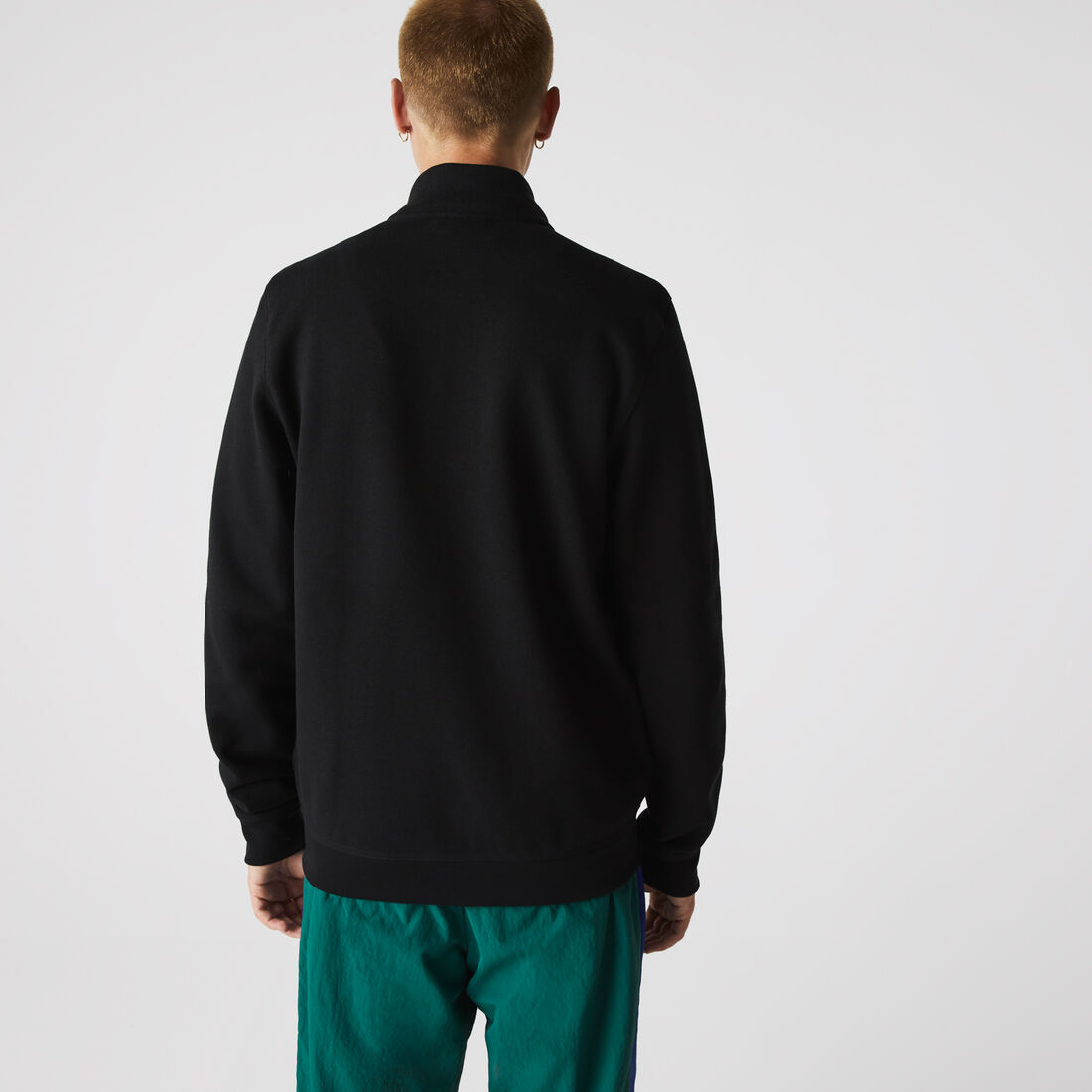 جاكيت صوف بيكيه بياقة قائمة وسحّاب للرجال جاكيت صوف بيكيه بياقة قائمة وسحّاب للرجال