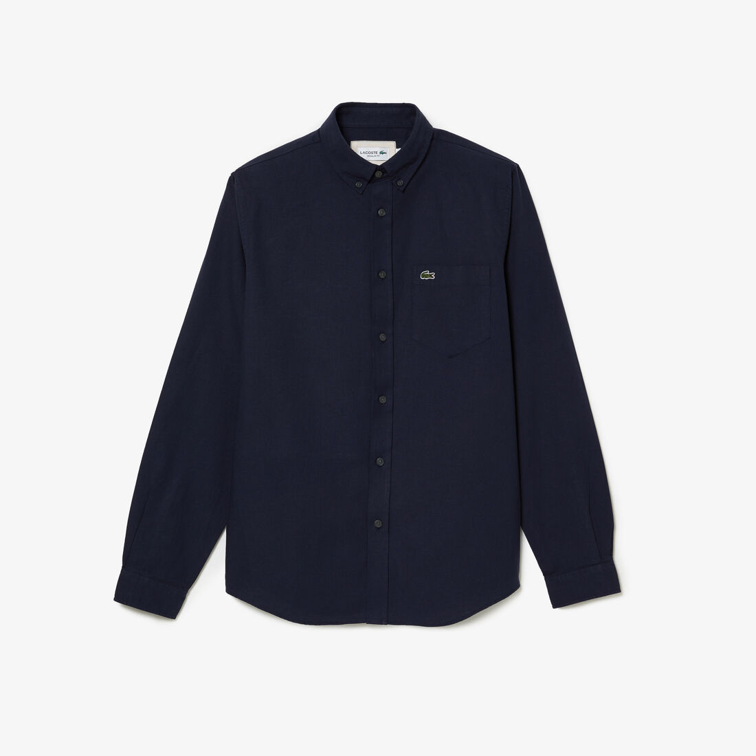 Men's Lacoste Buttoned Collar Oxford Cotton Shirt Men's Lacoste Buttoned Collar Oxford Cotton Shirt