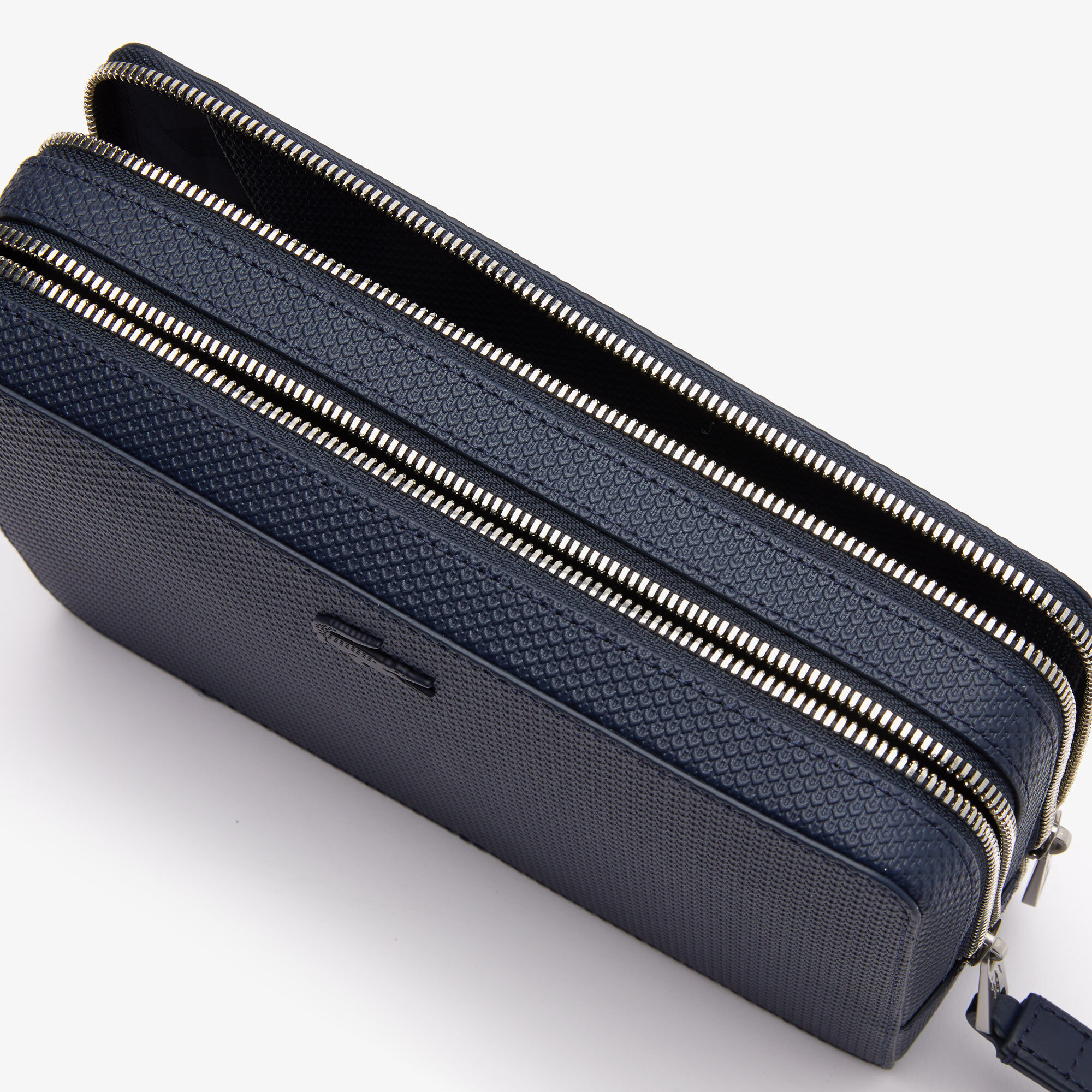 Men's chantaco piqué shop leather zip pouch
