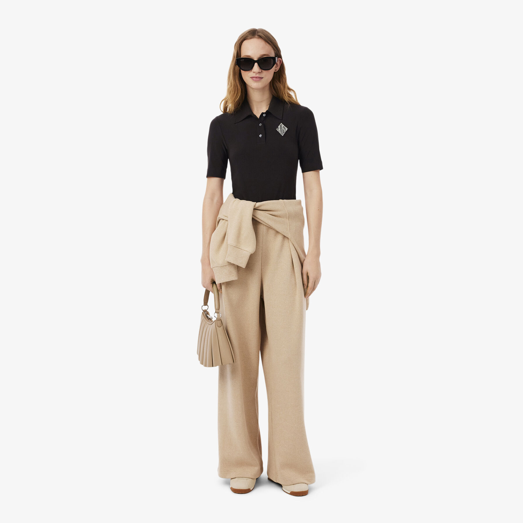 lacoste slim fit embroidered polo shirt