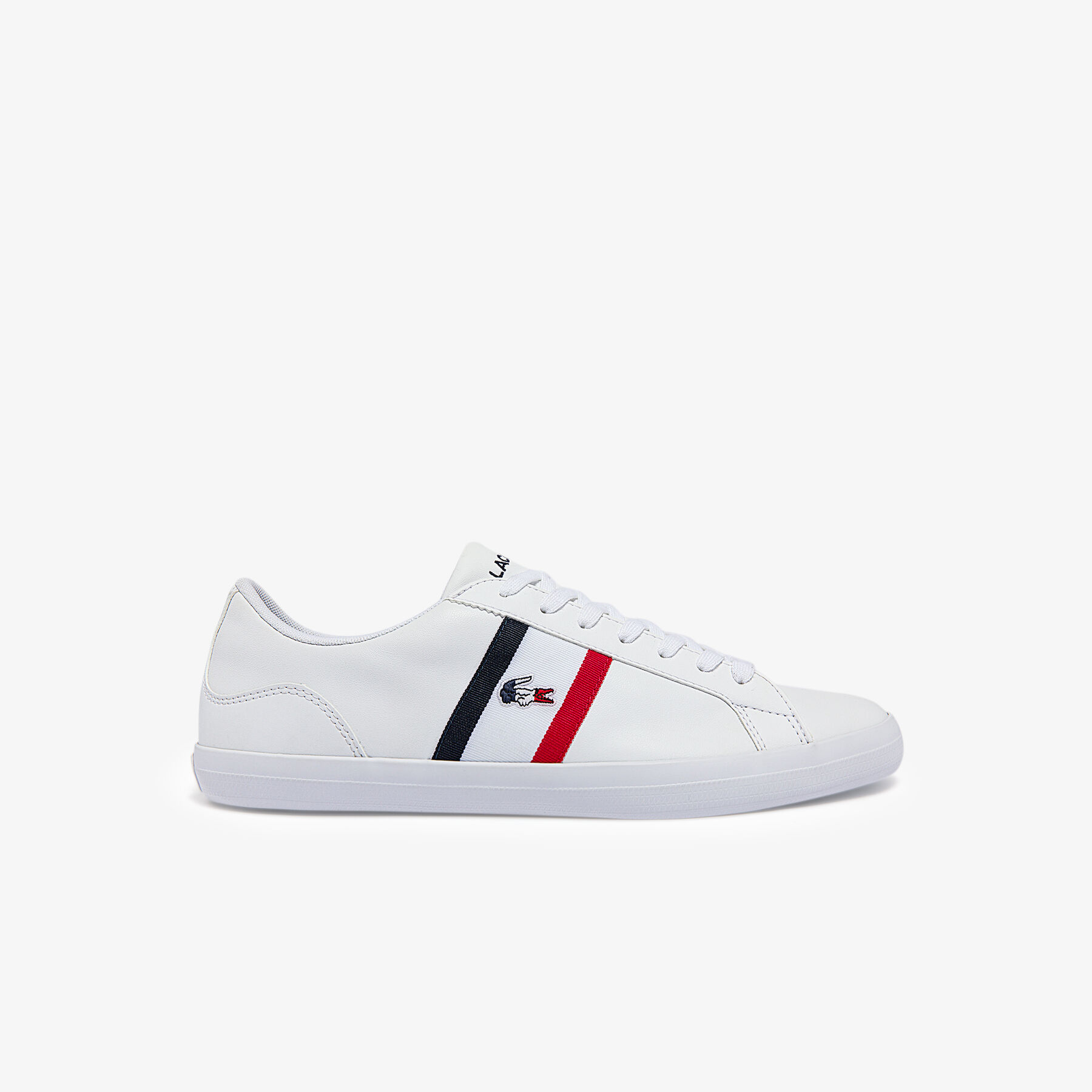 Men's Lerond Tricolore Leather and Synthetic Trainers lacoste men s lerond tricolore leather and synthetic trainers