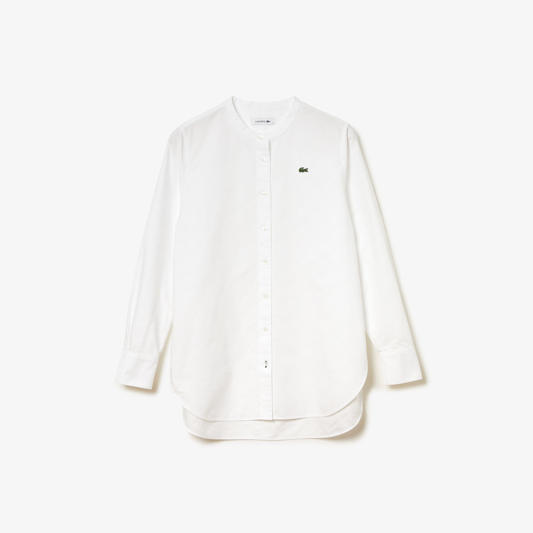 Women’s Regular Fit Mandarin Collar Oxford Cotton Shirt Women’s Regular Fit Mandarin Collar Oxford Cotton Shirt
