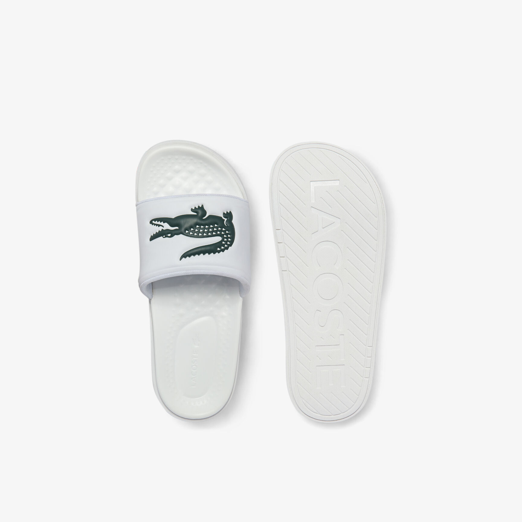 Men's Croco Dualiste Synthetic Logo Strap Slides