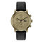 lacoste black leather strap men s watch
