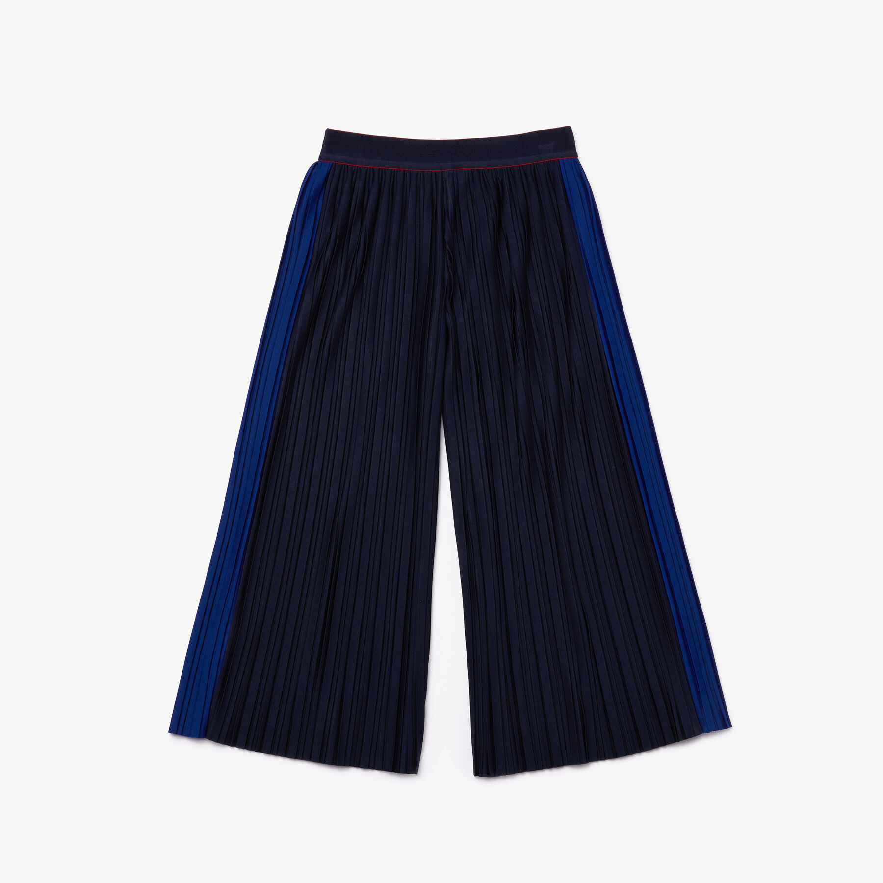 lacoste girls  flared pleated knit pants
