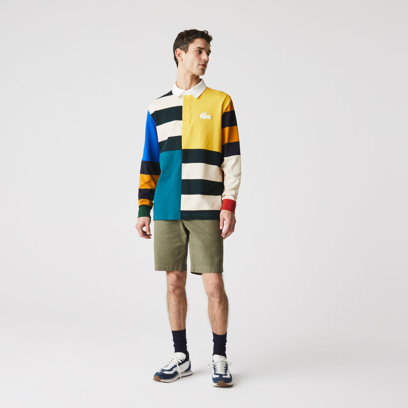 Men's Slim Fit Stretch Gabardine Bermuda Shorts Men's Slim Fit Stretch Gabardine Bermuda Shorts