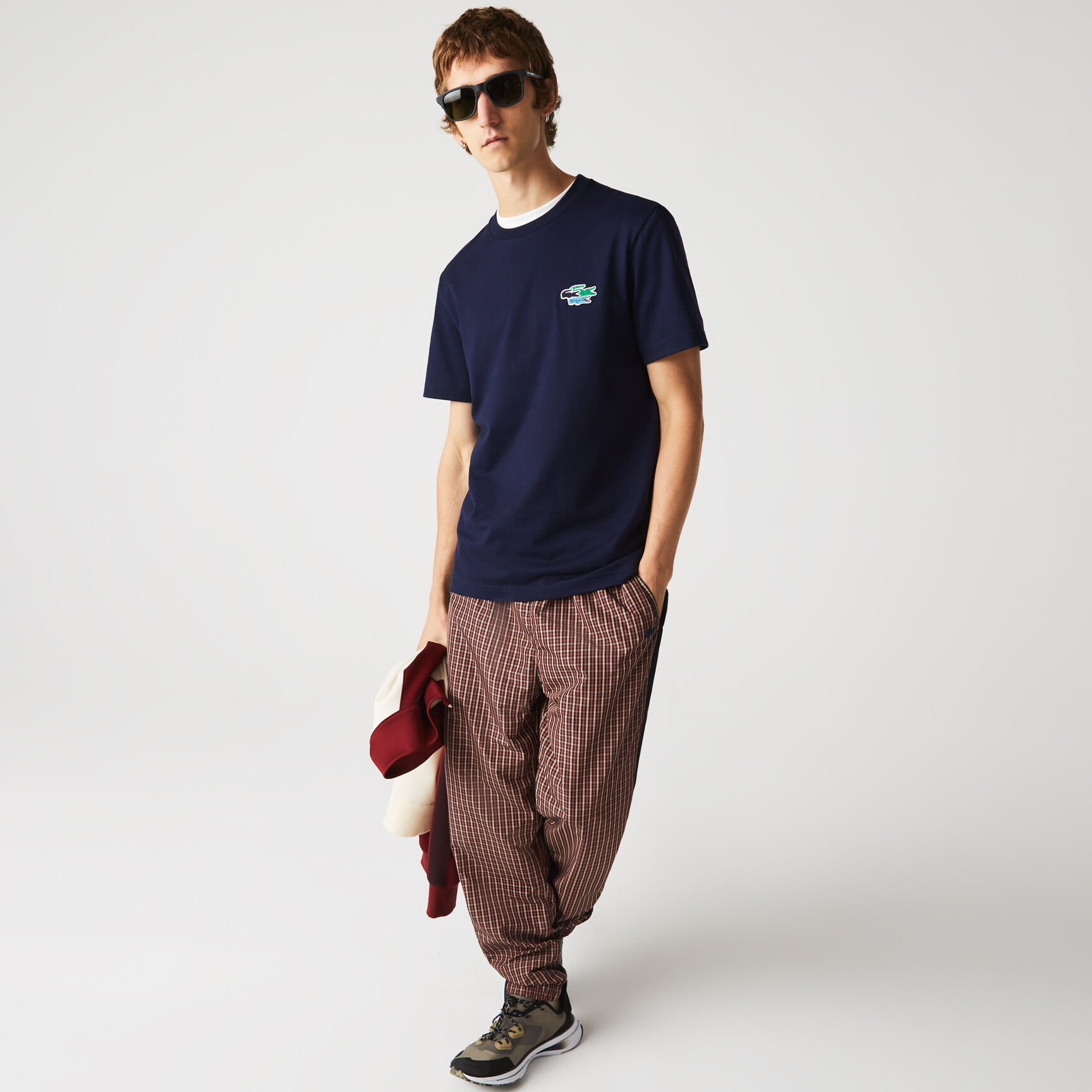 Men's Crew Neck Colored Crocodiles Organic Cotton T-shirt