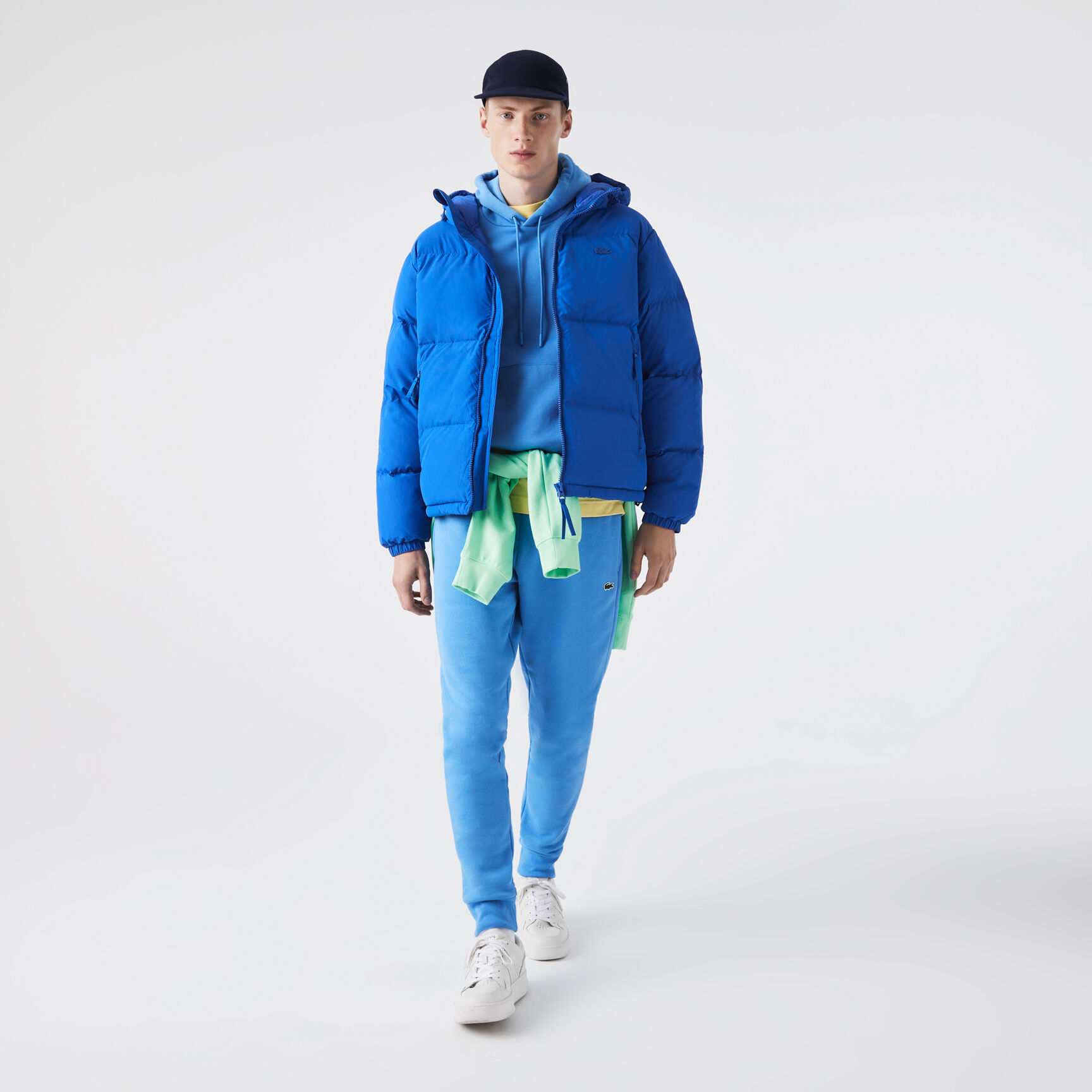 Men's Lacoste Quilted Water-Repellent Short Jacket Men's Lacoste Quilted Water-Repellent Short Jacket