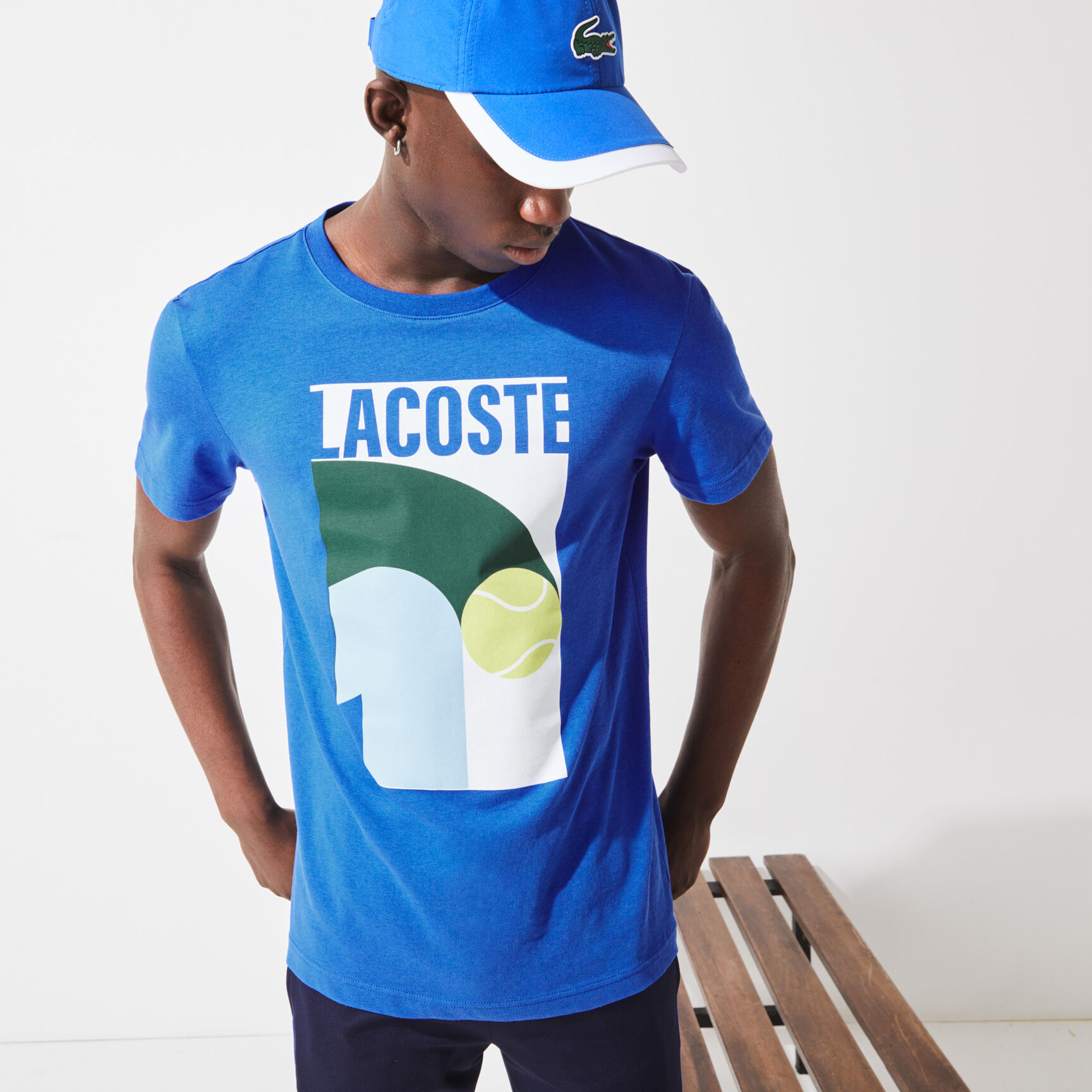 Men's Lacoste SPORT Breathable Graphic Print T-shirt Men's Lacoste SPORT Breathable Graphic Print T-shirt