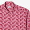 men s lacoste short sleeve vintage print shirt