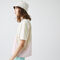تي شيرت قطن للنساء ثنائي اللون قصة فضفاضة مجموعة Lacoste LIVE لاكوست تي شيرت قطن للنساء ثنائي اللون قصة فضفاضة مجموعة lacoste live