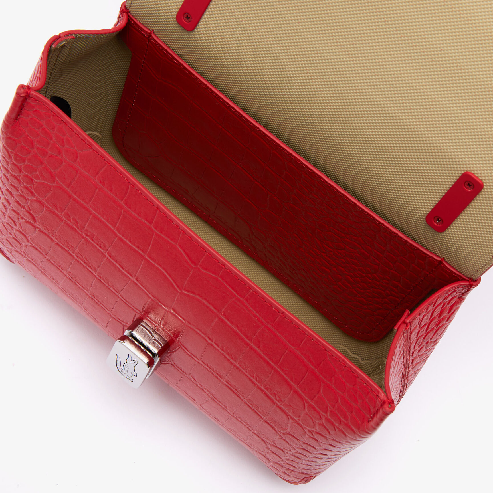 Women&rsquo;s Amelia Metal Clasp Embossed Leather Handbag