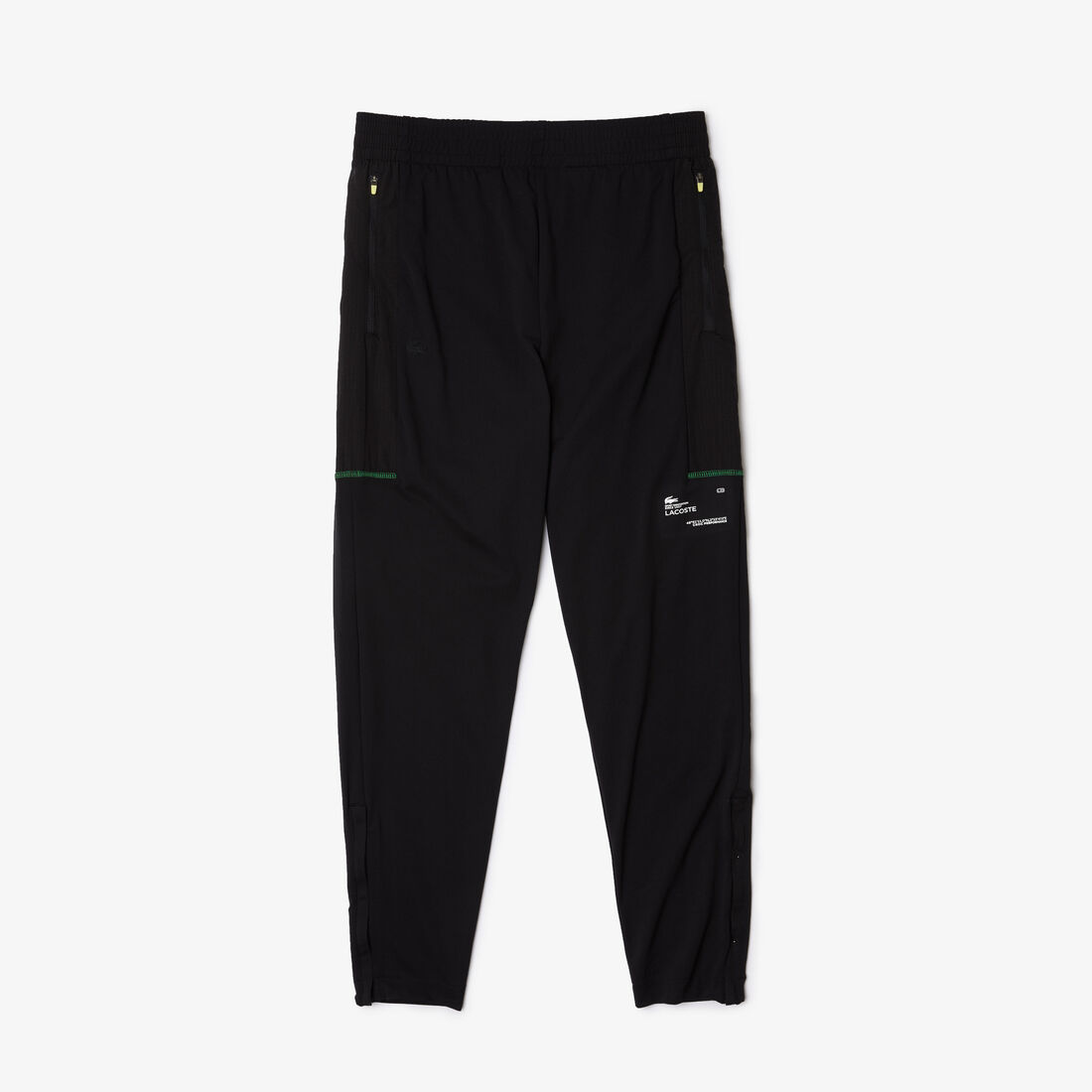 بنطال رياضي بقصة تضيق نحو الأسفل وجيوب بسحّاب للرجال مجموعة Lacoste SPORT