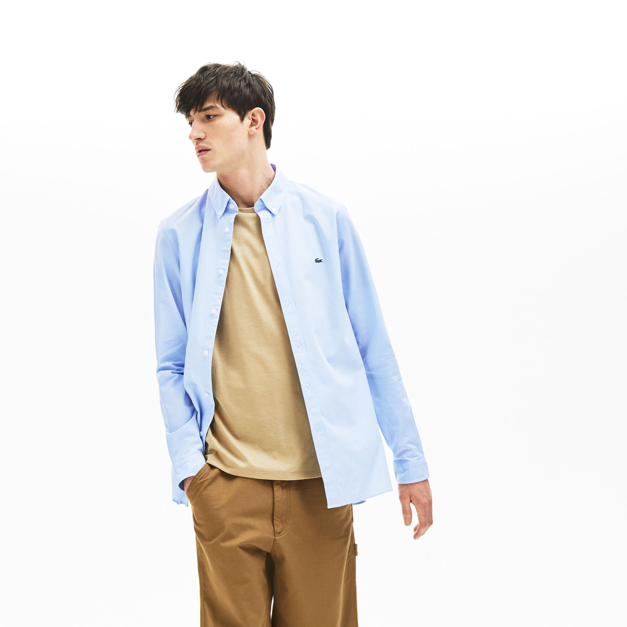 Men's Slim Fit Stretch Oxford Cotton Shirt Men's Slim Fit Stretch Oxford Cotton Shirt