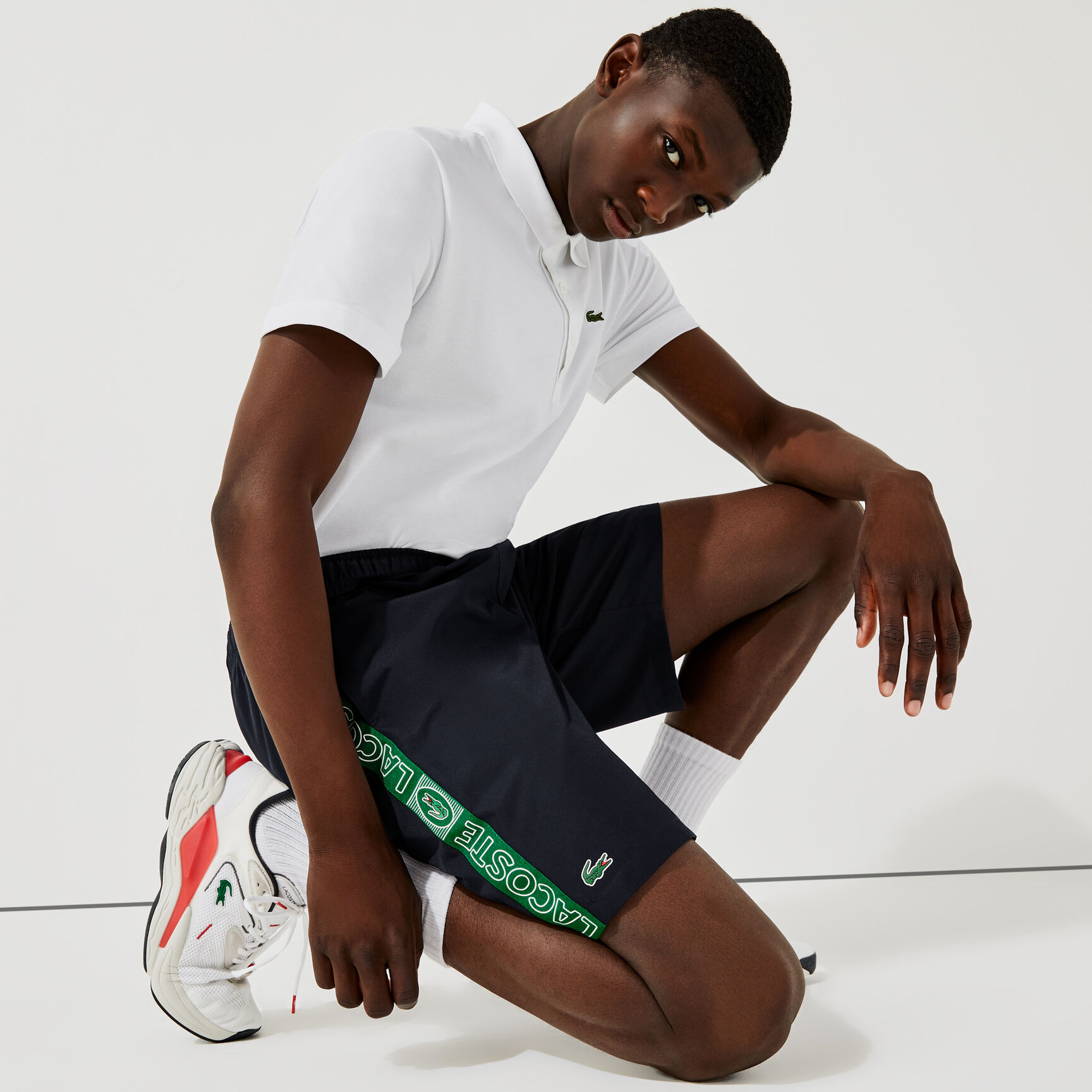 Men's Lacoste SPORT Branded Side Bands Shorts Men's Lacoste SPORT Branded Side Bands Shorts