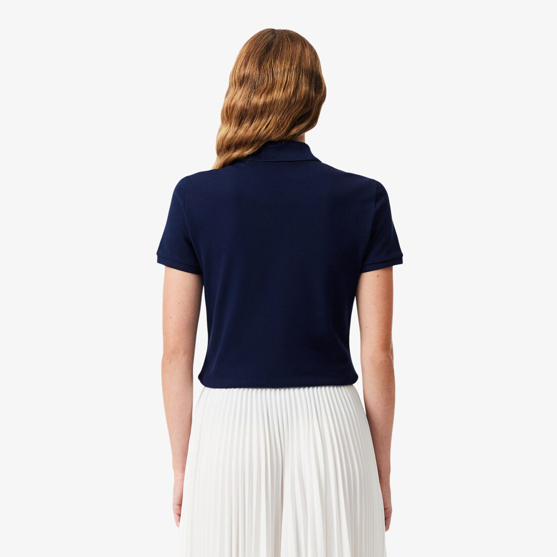 تيشيرت بولو L.12.D بقصة ضيقة من قماش بيتي بيكيه المطاطي تيشيرت بولو L.12.D بقصة ضيقة من قماش بيتي بيكيه المطاطي