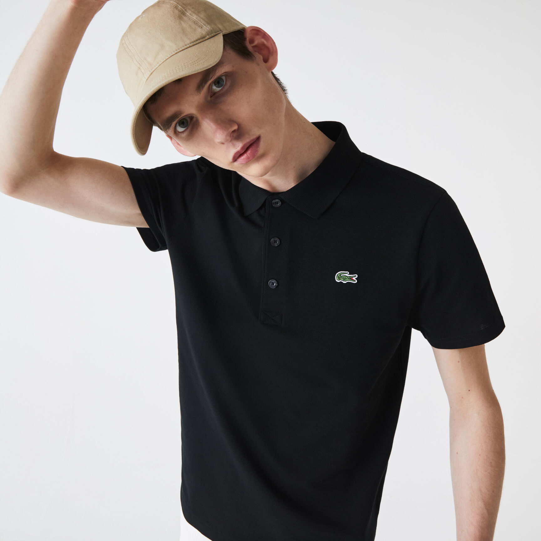 تيشيرت بولو تنس نسيج قطن خفيف بقصة عادية للرجال مجموعة Lacoste SPORT تيشيرت بولو تنس نسيج قطن خفيف بقصة عادية للرجال مجموعة Lacoste SPORT