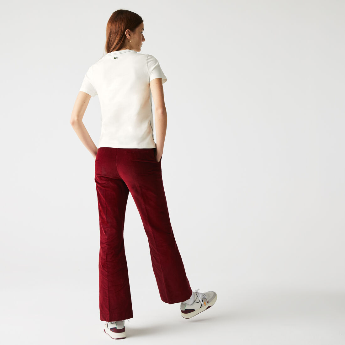 Women's Crew Neck Embroidered Lettering Cotton T-shirt Women's Crew Neck Embroidered Lettering Cotton T-shirt