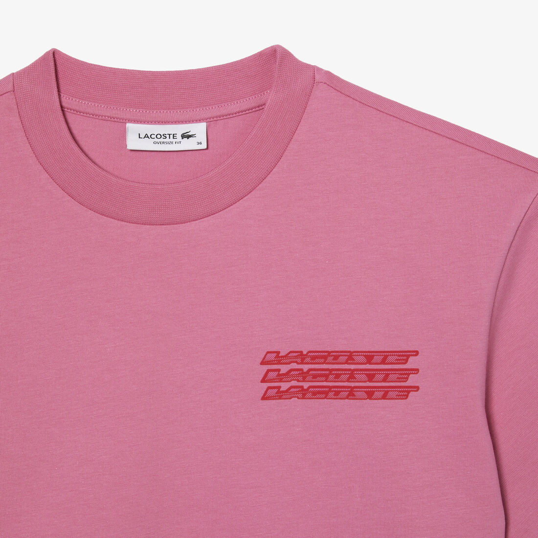 تيشيرت لاكوست قطن جيرسيه بقصة فضفاضة للنساء تيشيرت لاكوست قطن جيرسيه بقصة فضفاضة للنساء