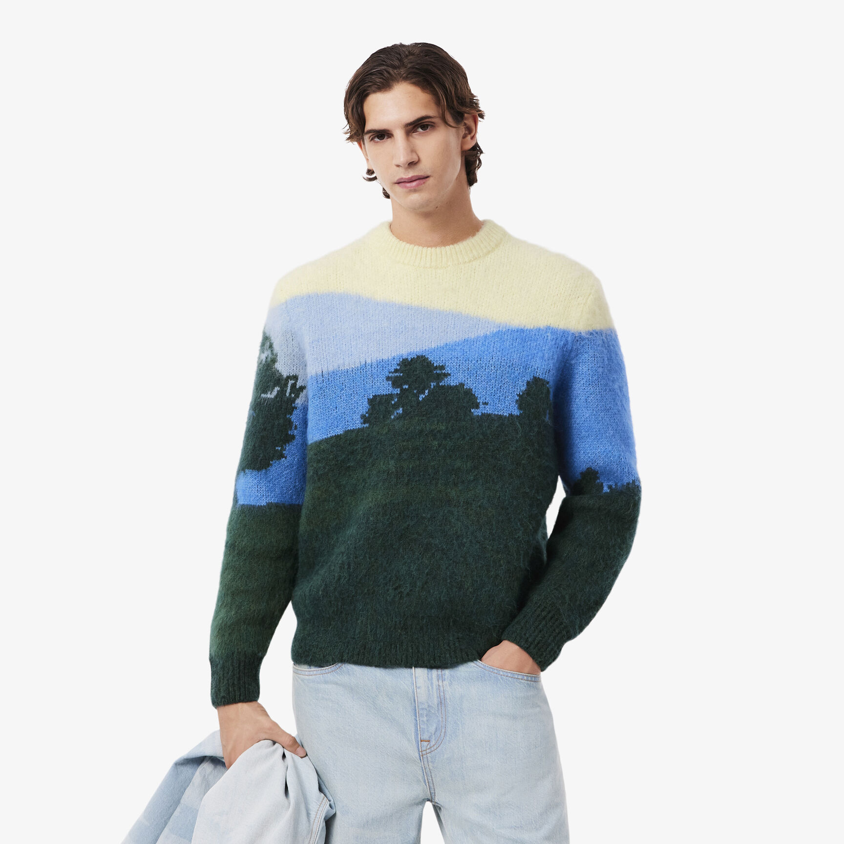Landscape Jacquard Alpaca Wool Sweater Landscape Jacquard Alpaca Wool Sweater