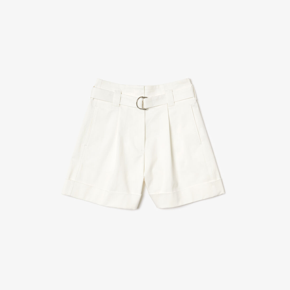 شورت برمودا قطن مطاطي بخصر مرتفع للنساء شورت برمودا قطن مطاطي بخصر مرتفع للنساء