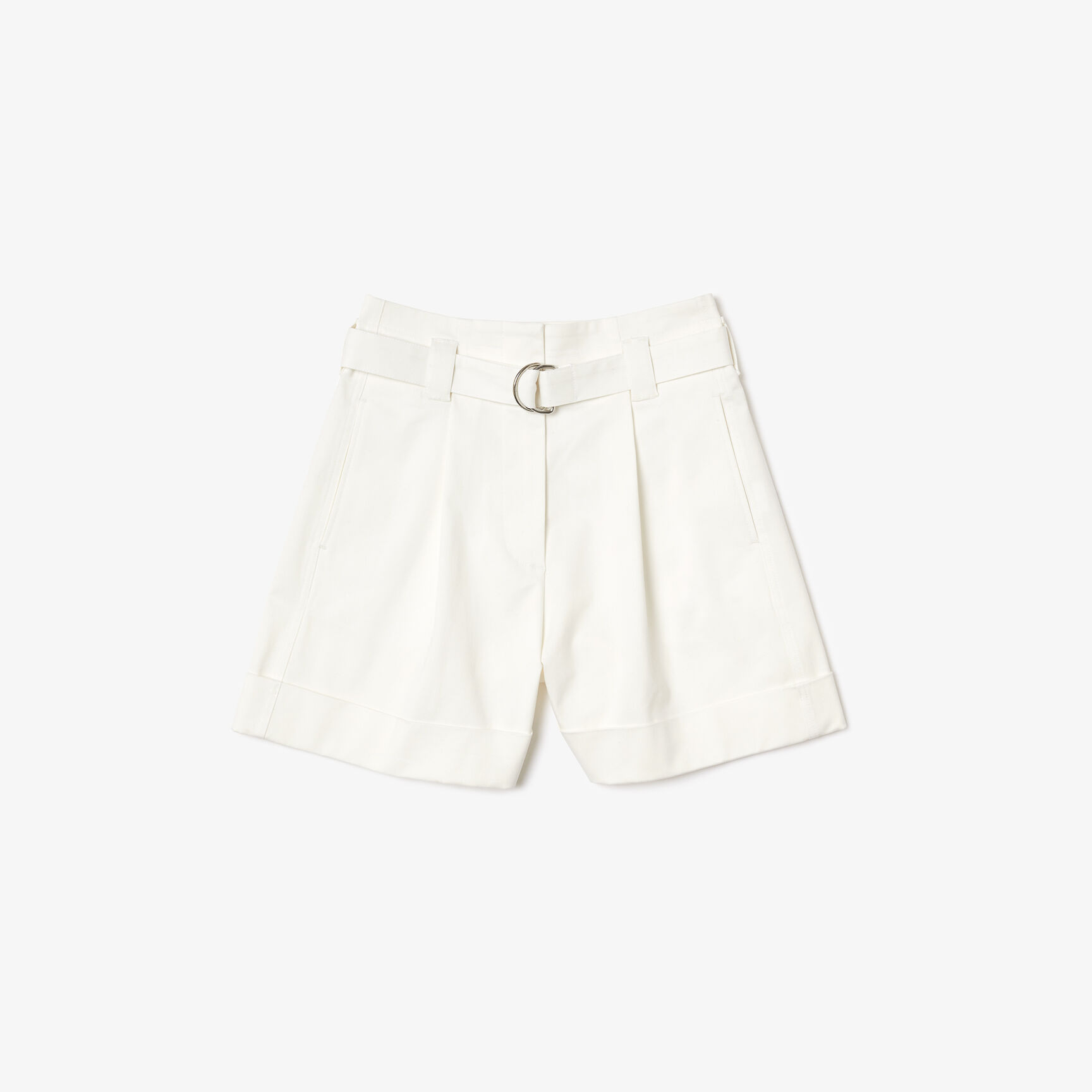 شورت برمودا قطن مطاطي بخصر مرتفع للنساء شورت برمودا قطن مطاطي بخصر مرتفع للنساء