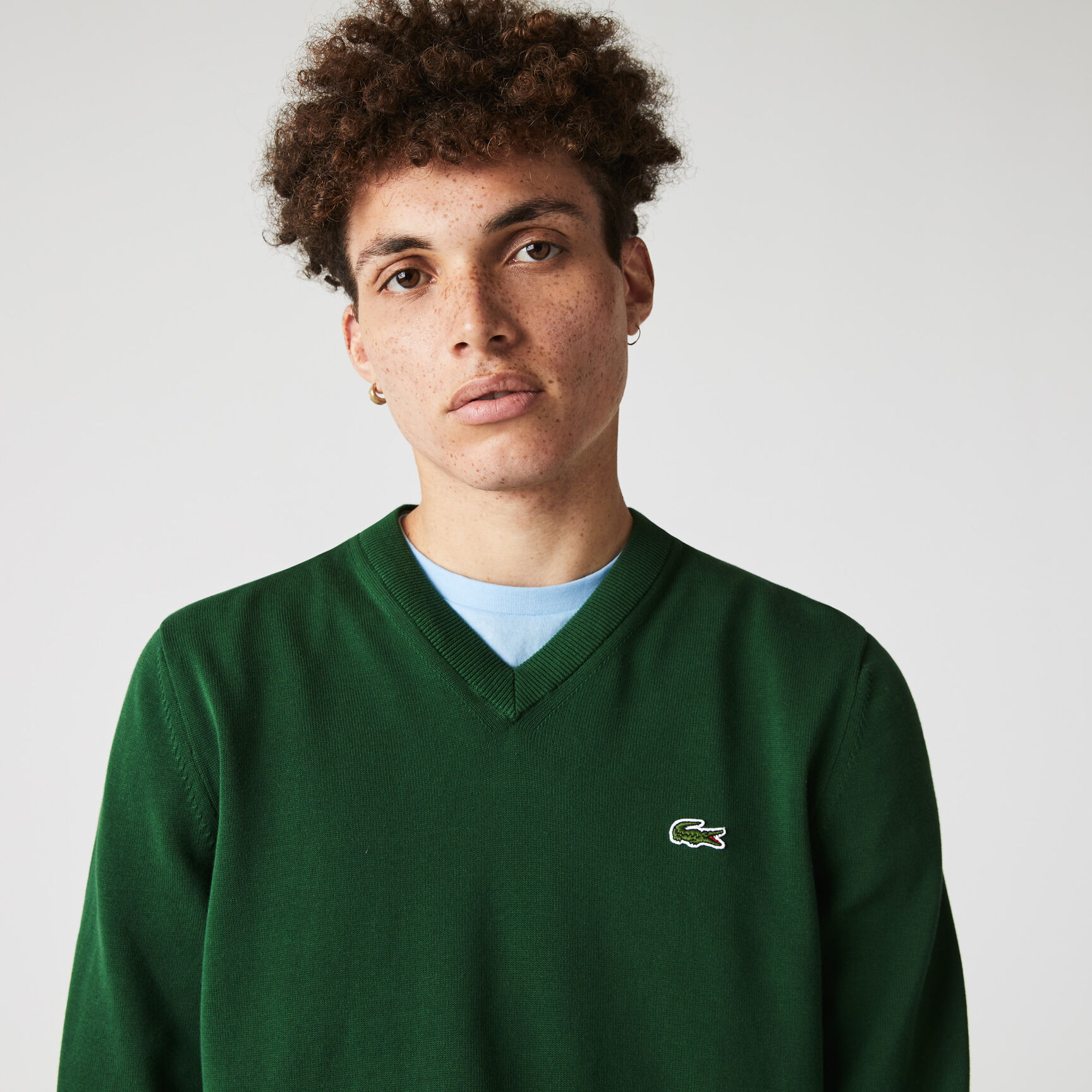 Monochrome Cotton V-neck Sweater Monochrome Cotton V-neck Sweater