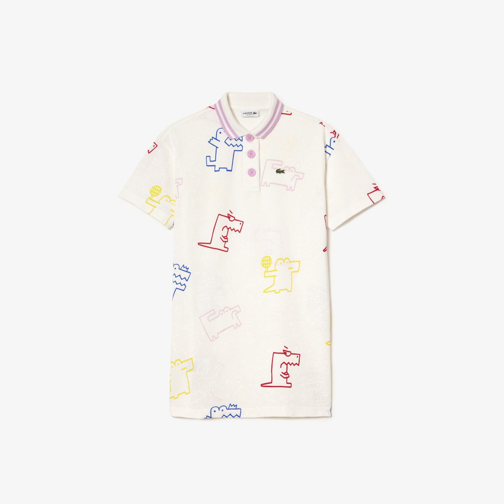 فستان من قطن بيكيه بطبعة جلد التمساح فستان من قطن بيكيه بطبعة جلد التمساح