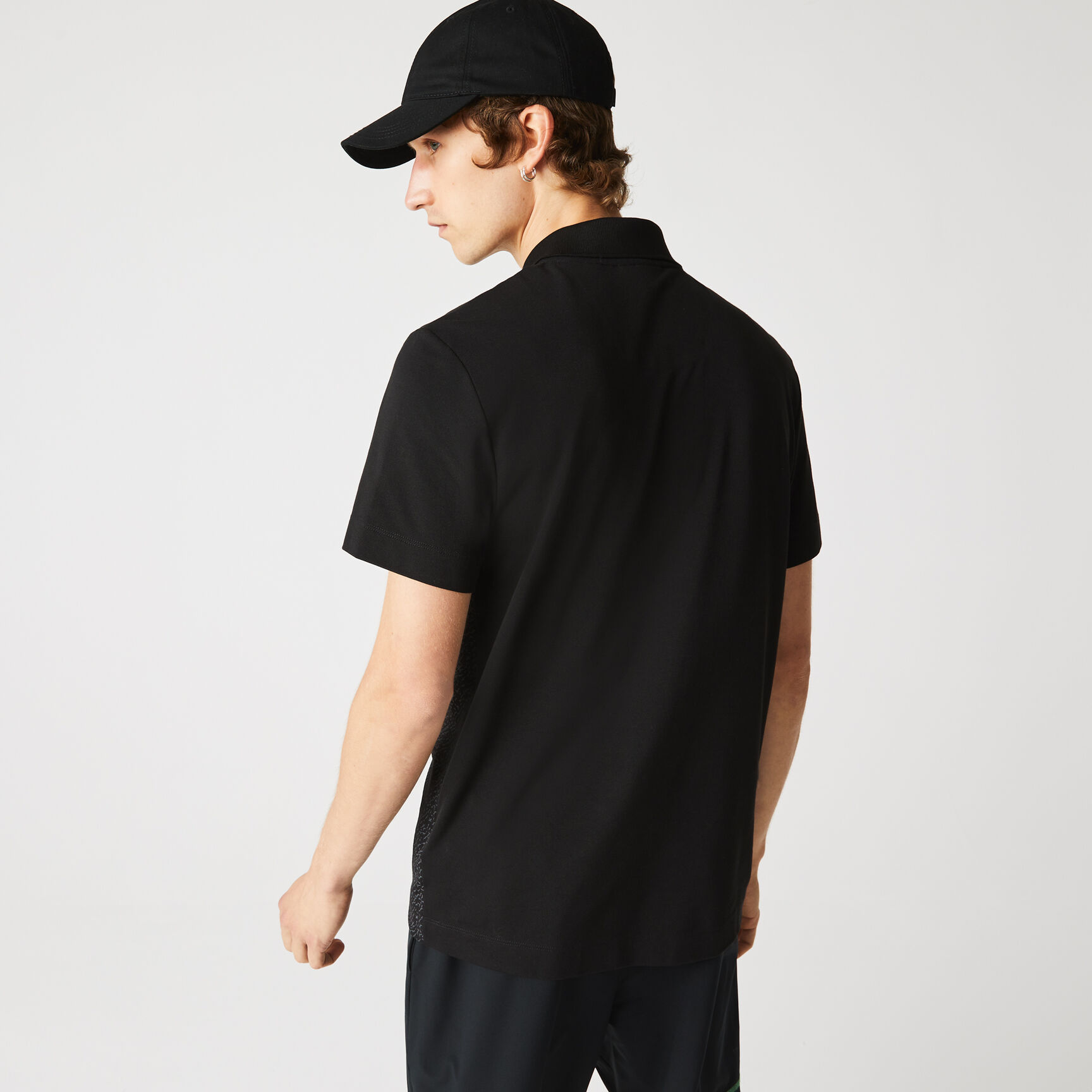 تيشيرت بولو لاكوست مطبوع قطن بيكيه مطاطي بقصة عادية للرجال تيشيرت بولو لاكوست مطبوع قطن بيكيه مطاطي بقصة عادية للرجال