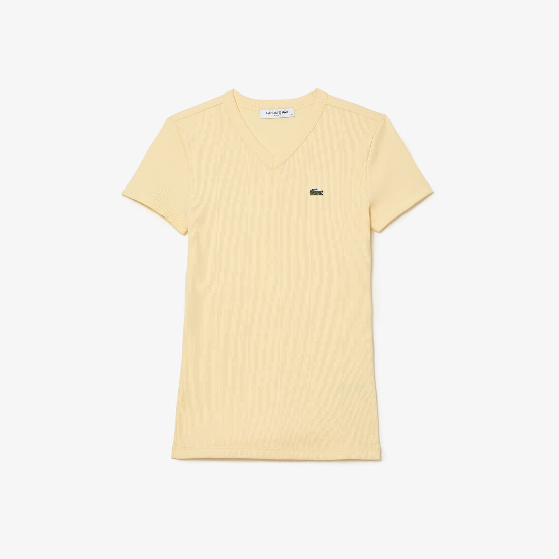 Women's Lacoste Slim Fit Organic Cotton V-neck T-shirt Women's Lacoste Slim Fit Organic Cotton V-neck T-shirt