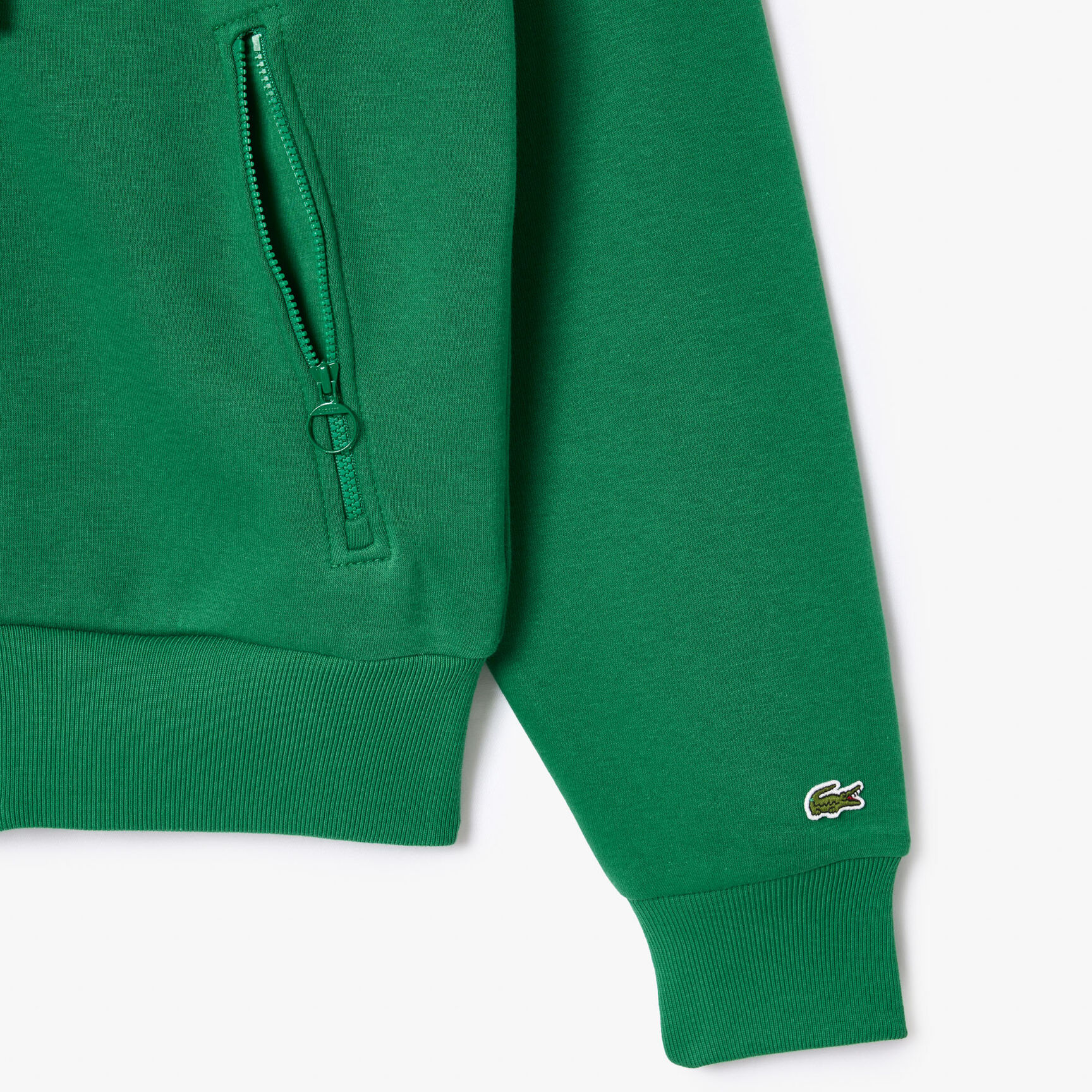 Zipped Cotton Jogger Sweatshirt