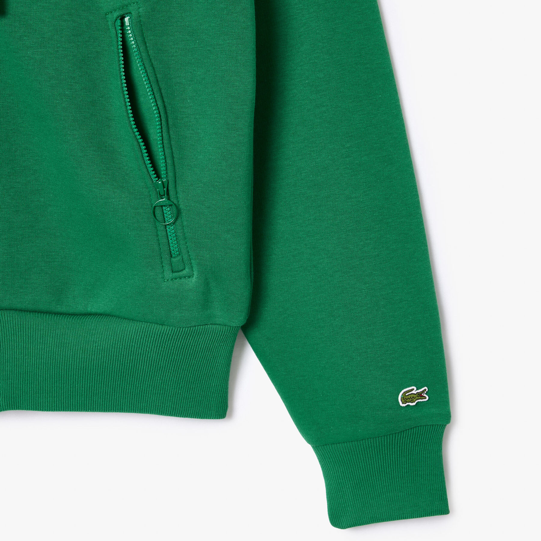 Zipped Cotton Jogger Sweatshirt