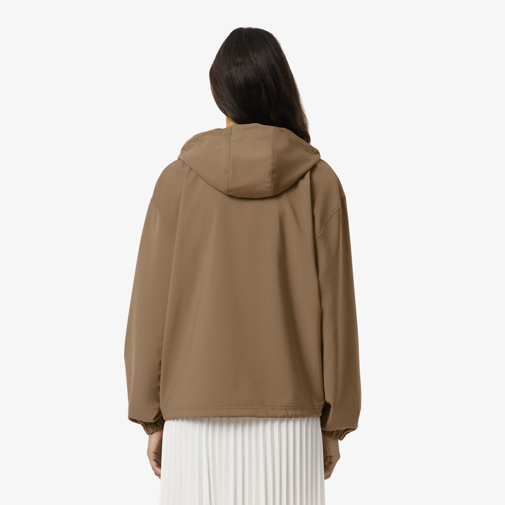 جاكيت بوب أوفر من مزيج الصوف كبير الحجم