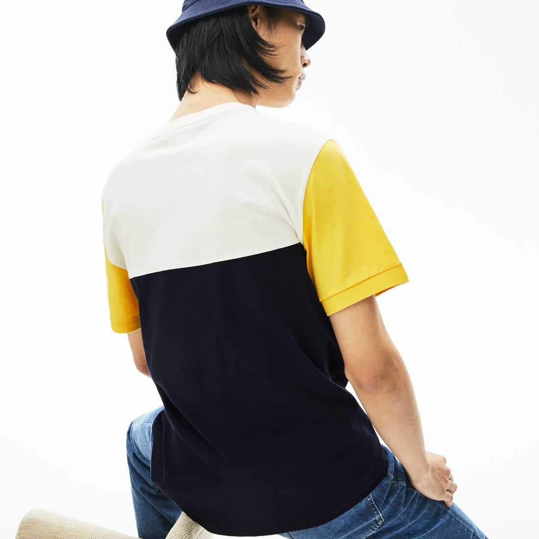 Men's Cotton Colourblock Crew Neck T-shirt Men's Cotton Colourblock Crew Neck T-shirt